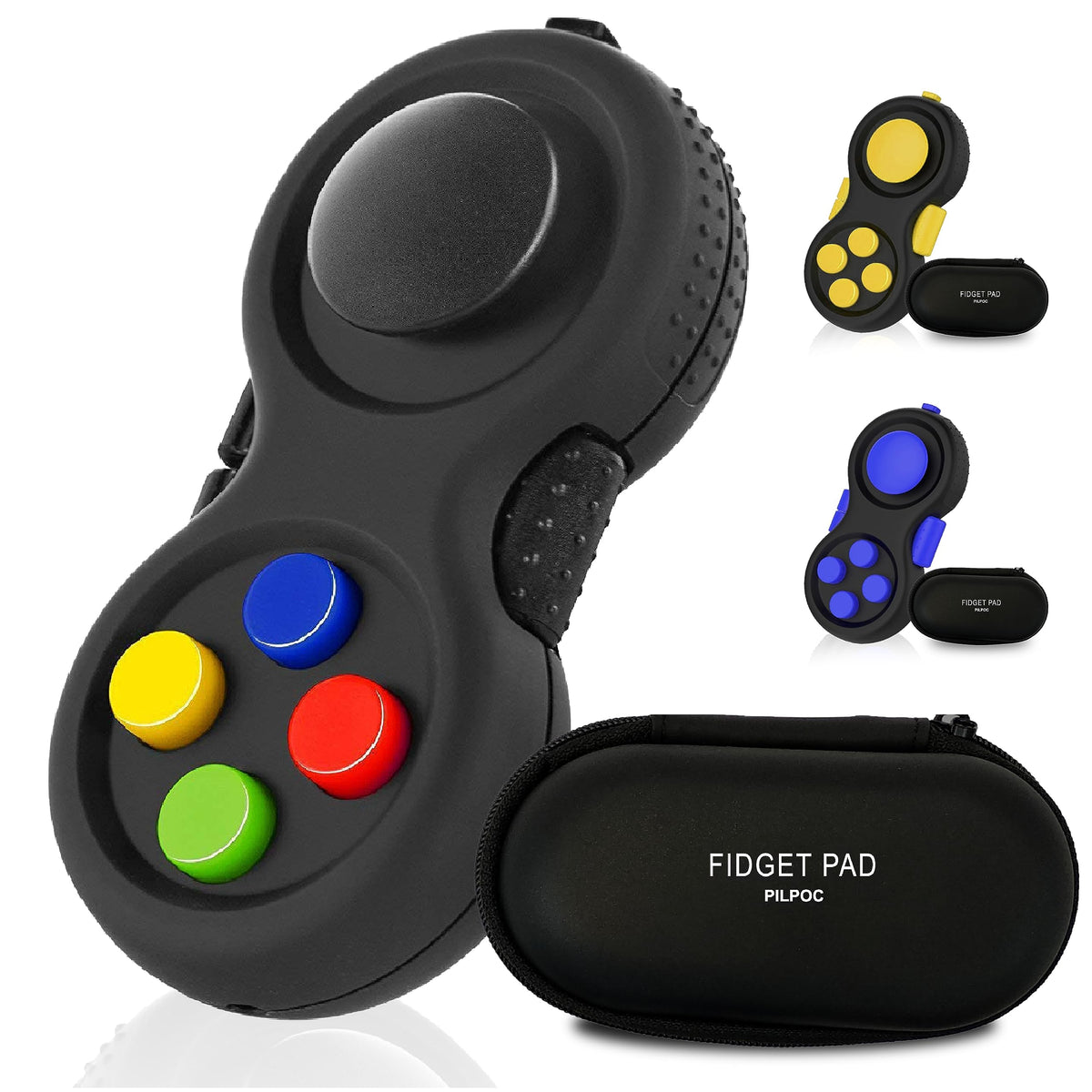 PILPOC theFube Fidget Cube Handy Anxiety Toys for Kids and Adults (Black)