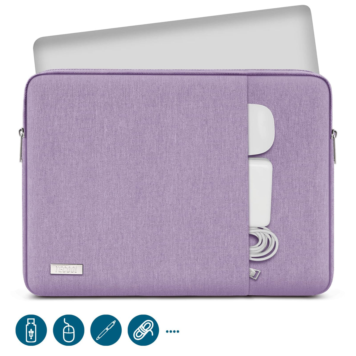 TECOOL 14 Inch Laptop Sleeve Protective Laptop Case 14 inch,Pink