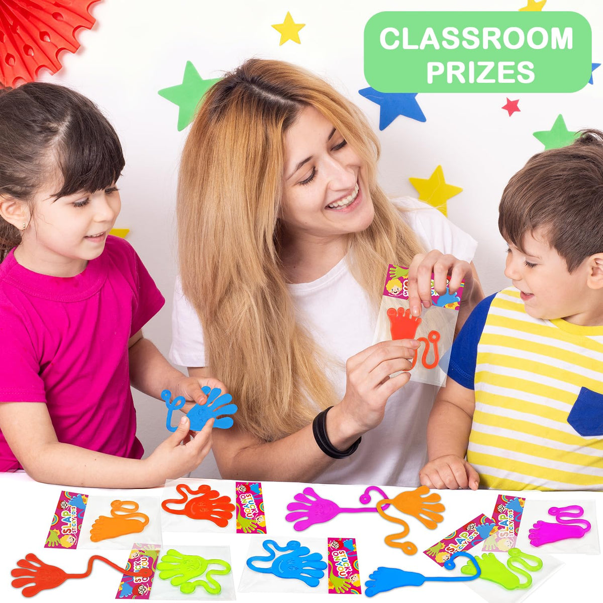 Halloween Party Favors Goodie Bag Stuffer Fillers for Kids (30 PCS), Large Sticky Hands & Feet for Birthday Pinata, Classroom Student Non Candy Treats Prizes Supplies Toys Gifts for Toddler Boys Girls