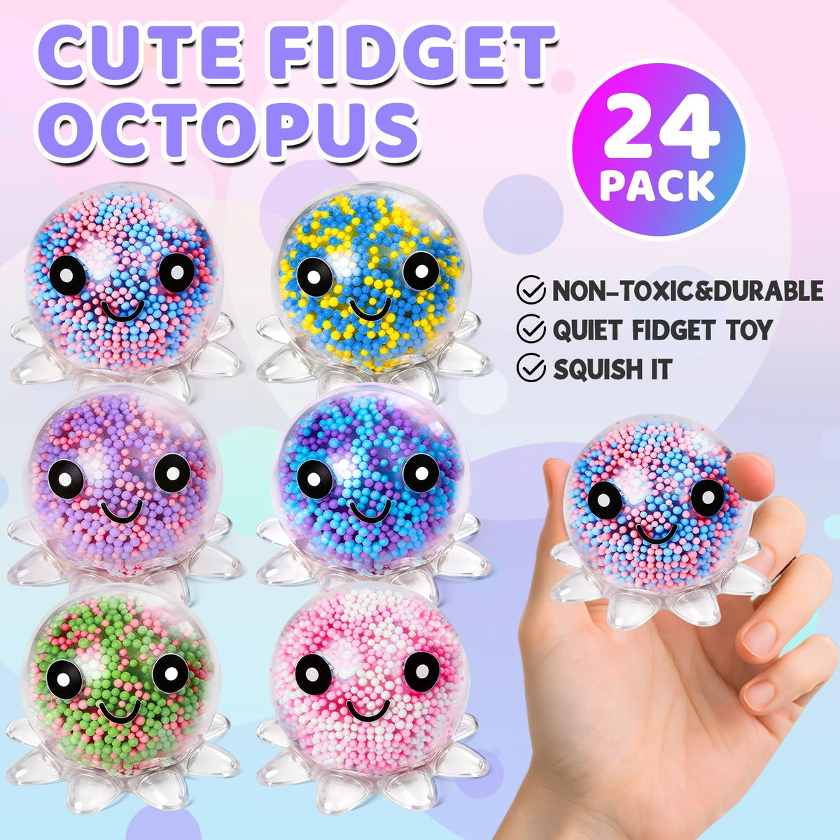 8 Pack Stress Cube ,Slow Rising Stress Balls for Adults