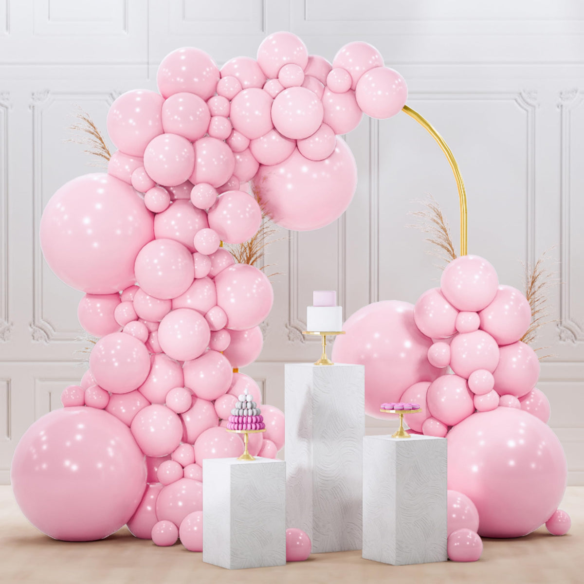 PartyWoo Dark Purple Balloons 120pcs Royal Purple Color Different Sizes