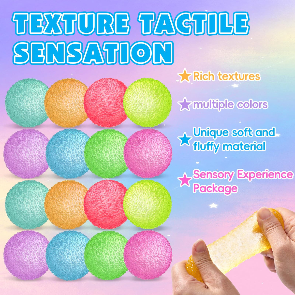 8 Pack Stress Cube ,Slow Rising Stress Balls for Adults