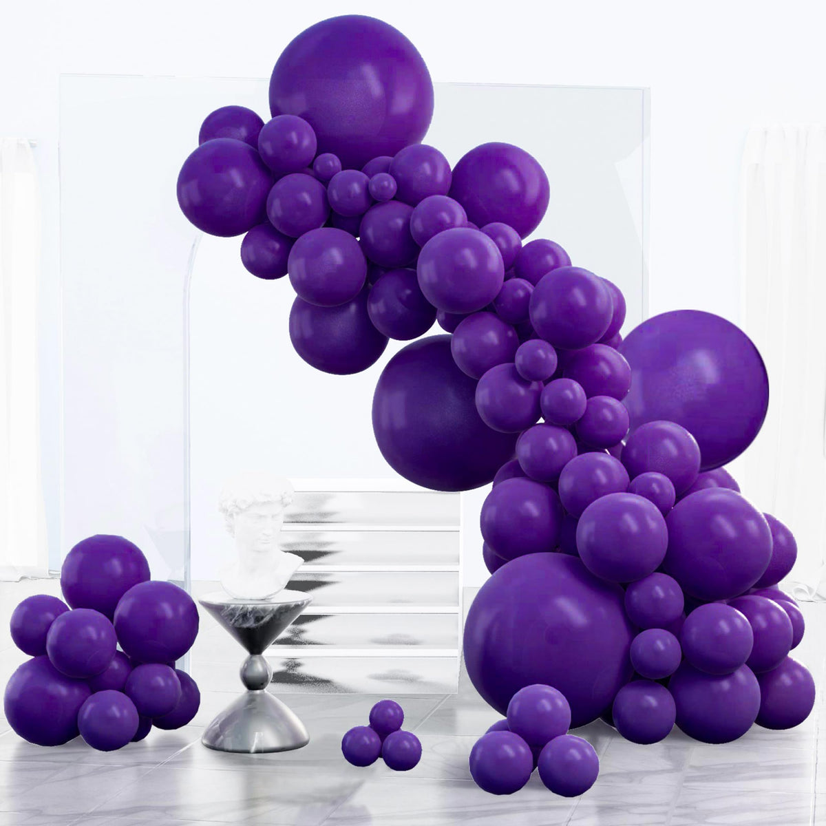PartyWoo Baby Pink Balloons 152pcs Pastel Pale Light Pink Different Sizes