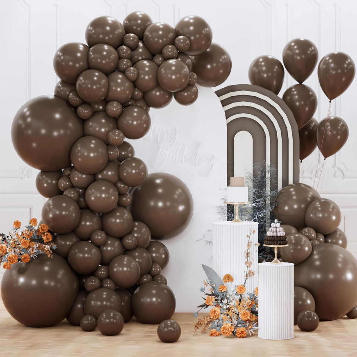 PartyWoo Baby Pink Balloons 152pcs Pastel Pale Light Pink Different Sizes