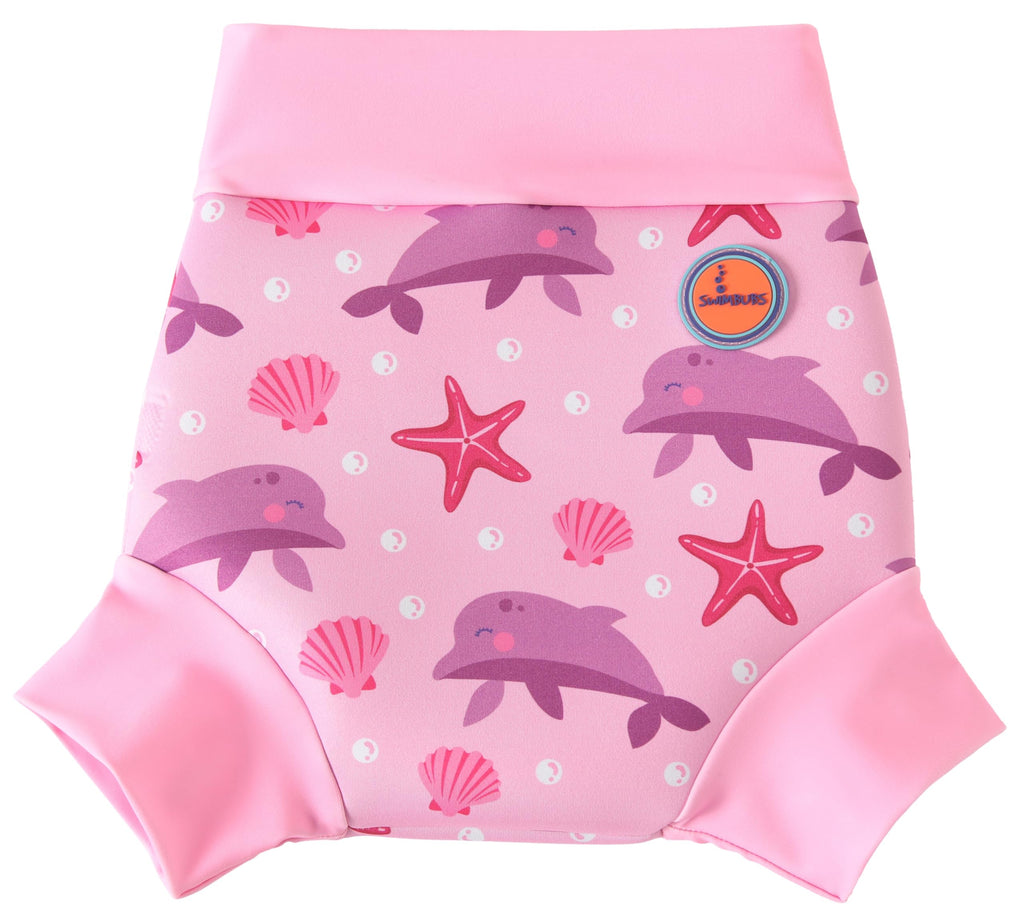 Swimbubs Reusable Swim Nappy – Baby Swimwear for Boys and Girls, Ideal for Swimming Lessons (6-12 Months, Blue Whale)