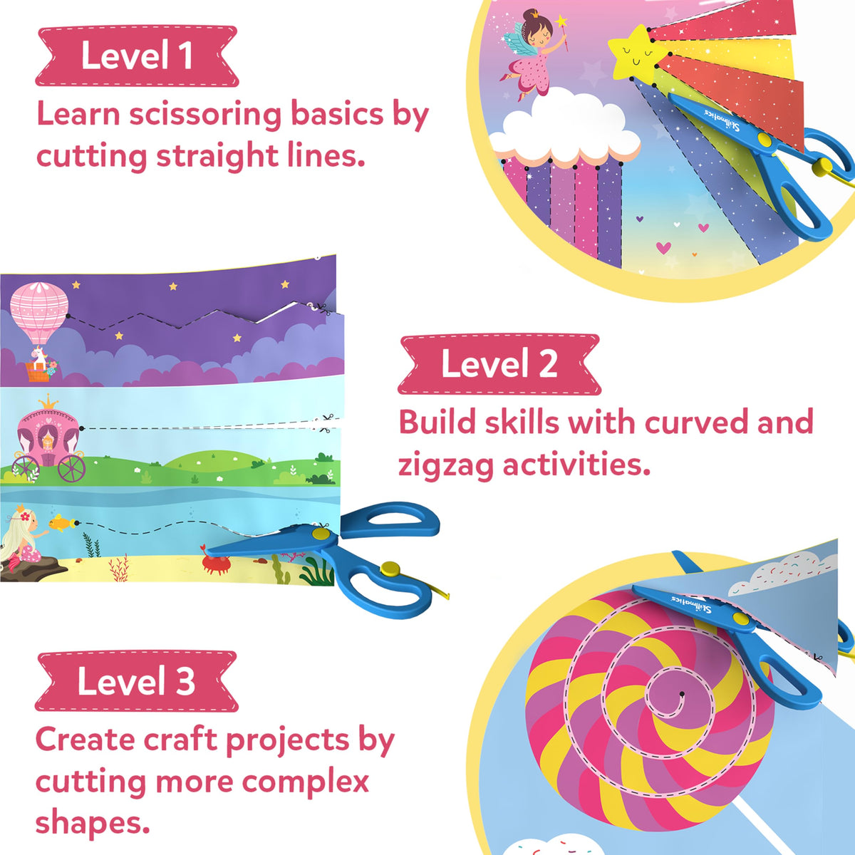 Skillmatics Snip Snip, Scissor Skills, Felt Craft Activity, Christmas Gift