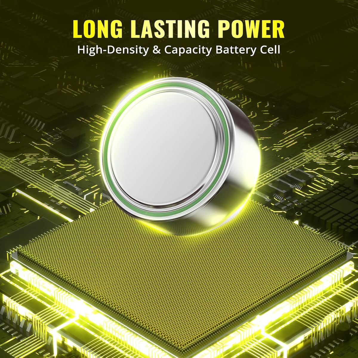 POWEROWL 12 Pcs LR44 Batteries for Christmas decorations, Flashlights, Watches, Bottle Lights