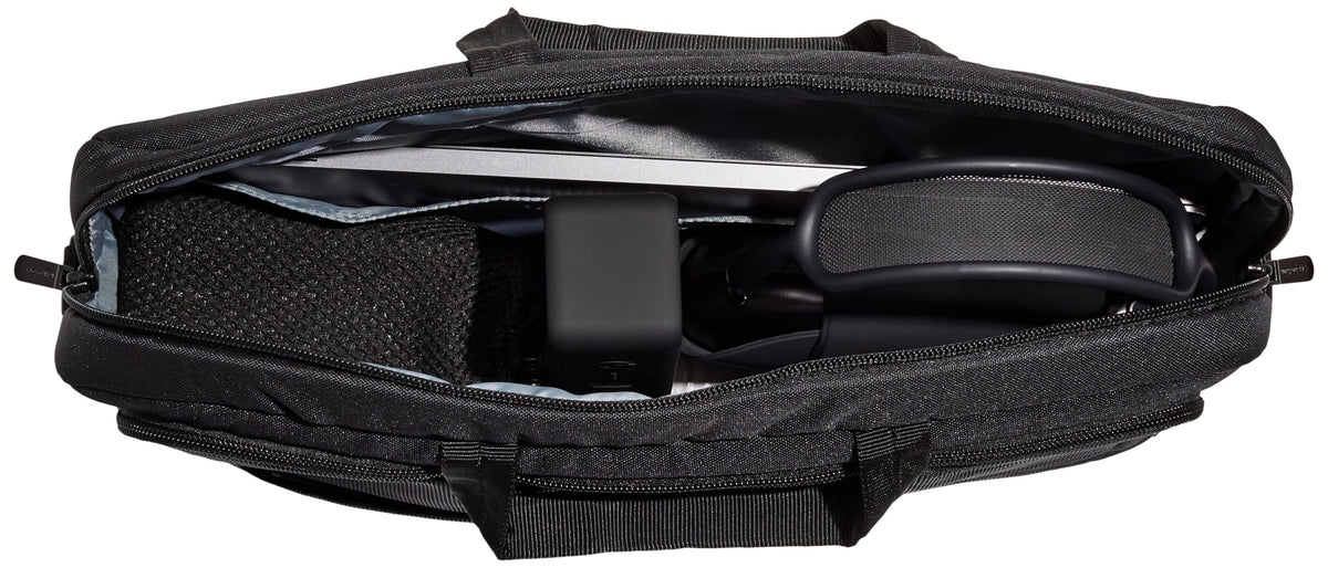 Amazon Basics Laptop Shoulder Bag, Slim 15.6 inch, Black, 1-Pack