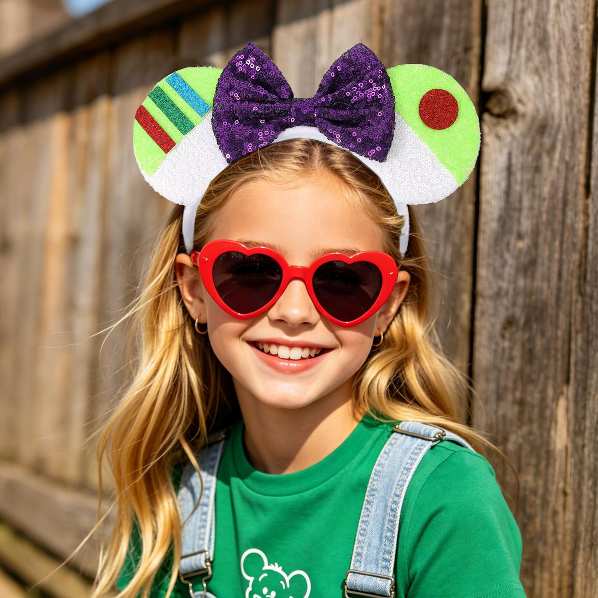 UNSPAZ Mouse Ears Headbands, Sequin Mouse Ears for Women Girls Boys, Shiny Bow Headband for Cosplay Costume Party Decorations Hair Accessories (Polka Dots)