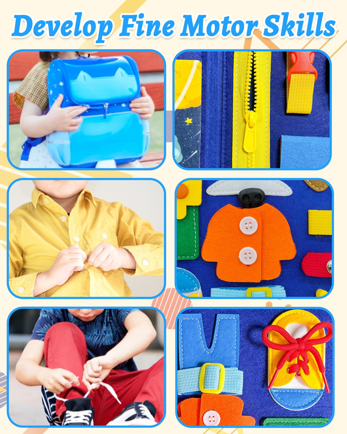 Exorany Busy Board Montessori Toys for Toddler Girl Birthday Gift Busy Book