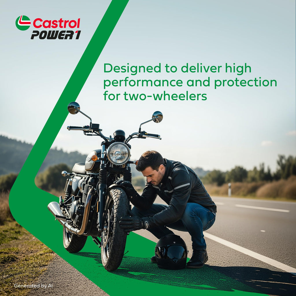 Castrol POWER1 4T 10W-40 Motorcycle Oil, 4L