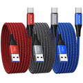 USB C Charger Cable 3Pack 3M/10FT,USB Type C Fast Charging Cable Braided