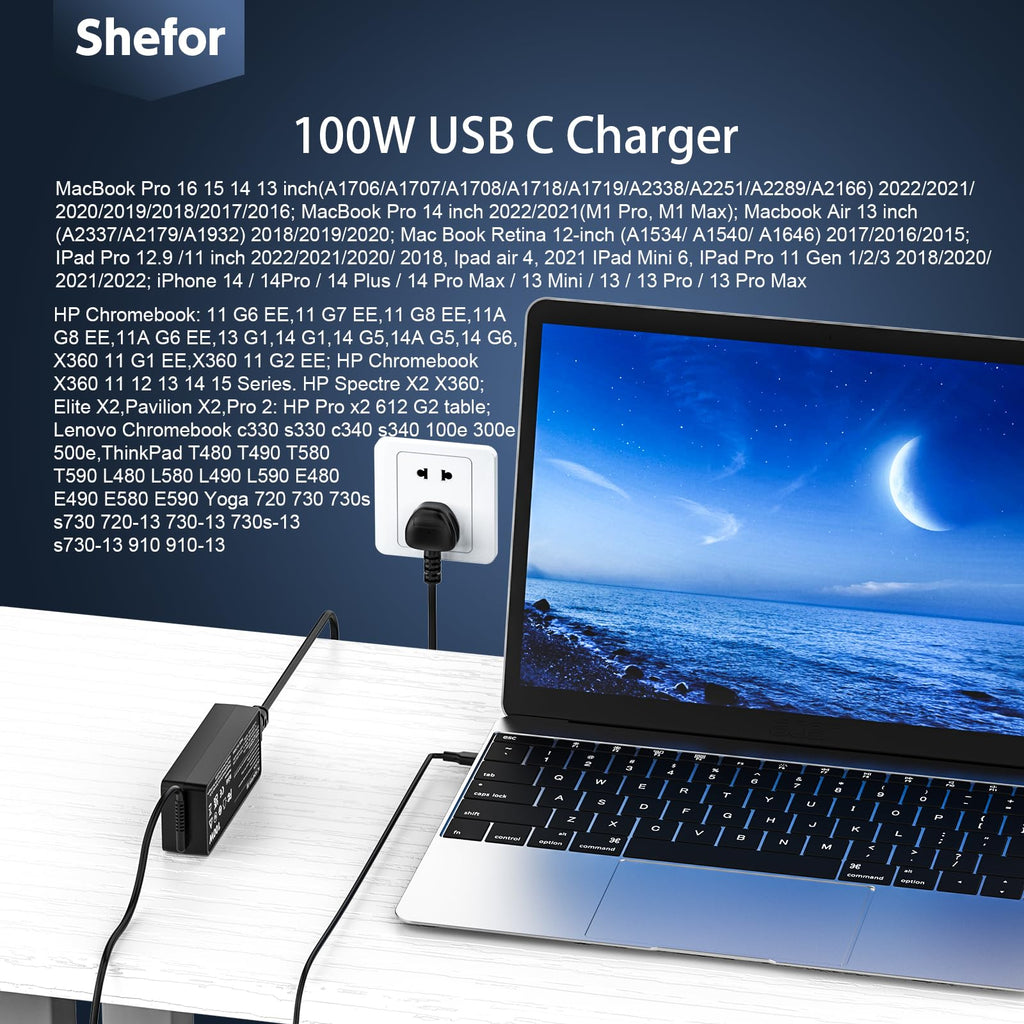 230W Laptop Charger Compatible With HP Omen OMEN Victus ZBook Fury Series