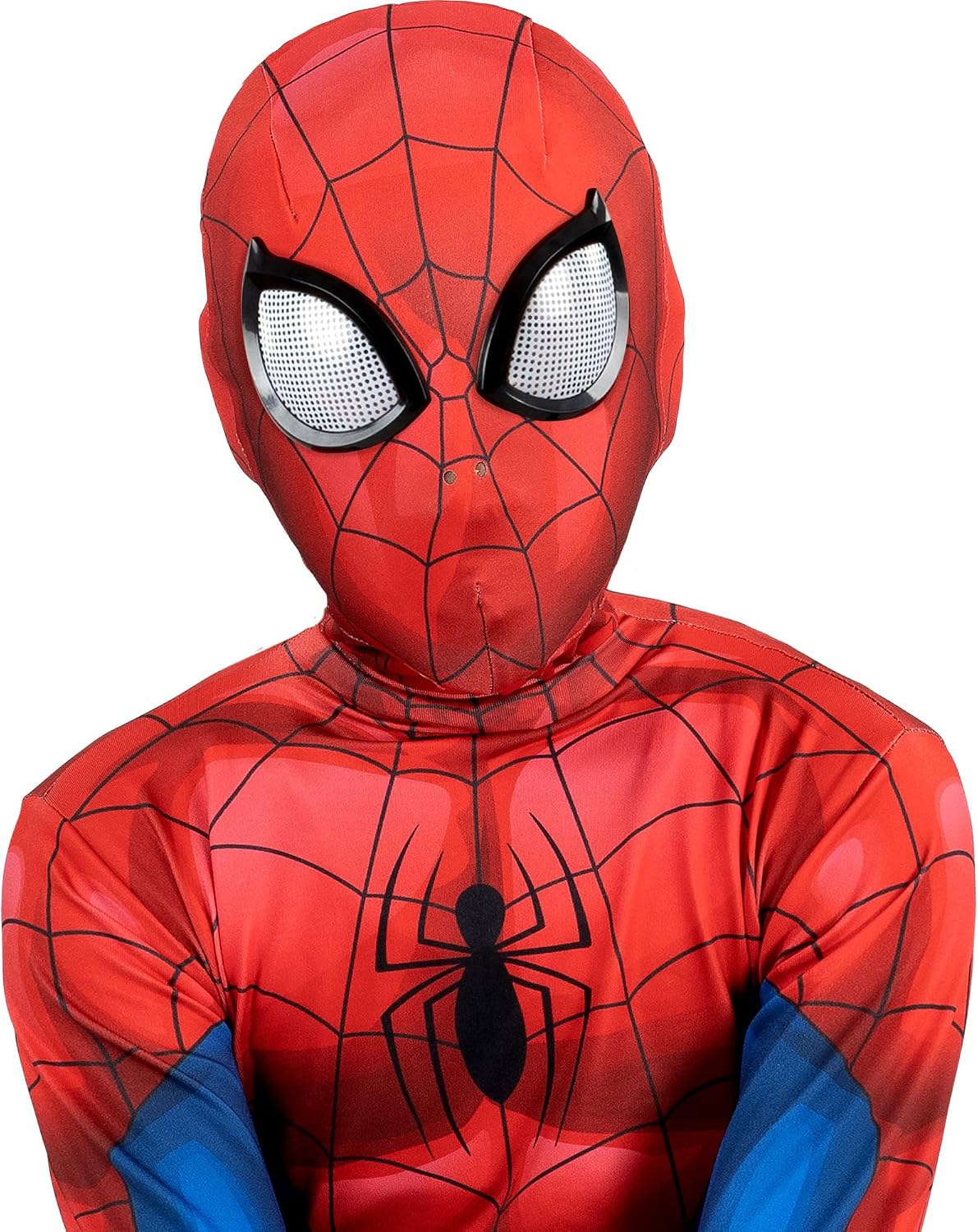 Jazwares MARVEL Official Youth Zentai Halloween Costume Accessory - Deluxe Two-Way Stretch Spandex Mask with Molded Eyes