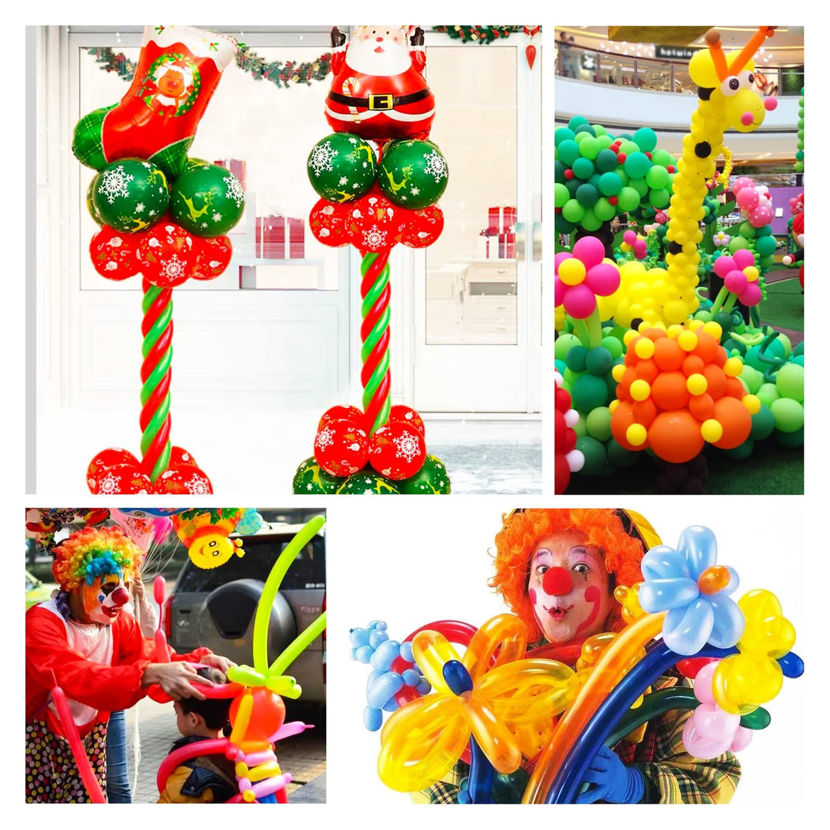 ASIYUHY 260 Balloons Clear Long Balloons 100 Pack Twisting Animal Balloon