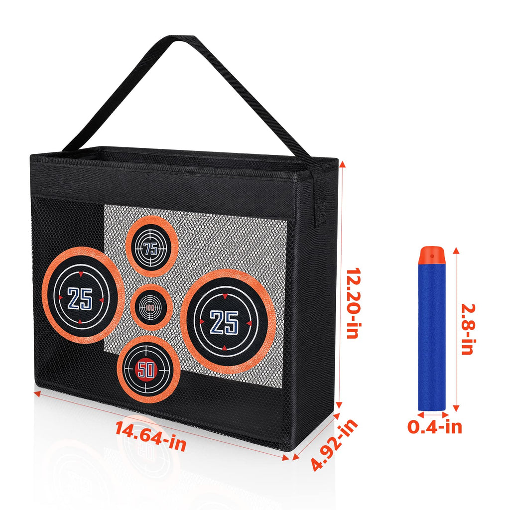 Pokiiulk Refill Darts Bullets Compatible with Nerf Guns N-Strike Elite Series, 300PCS Refill Darts Premium Foam Bullets Pack with Portable Storage Bucket