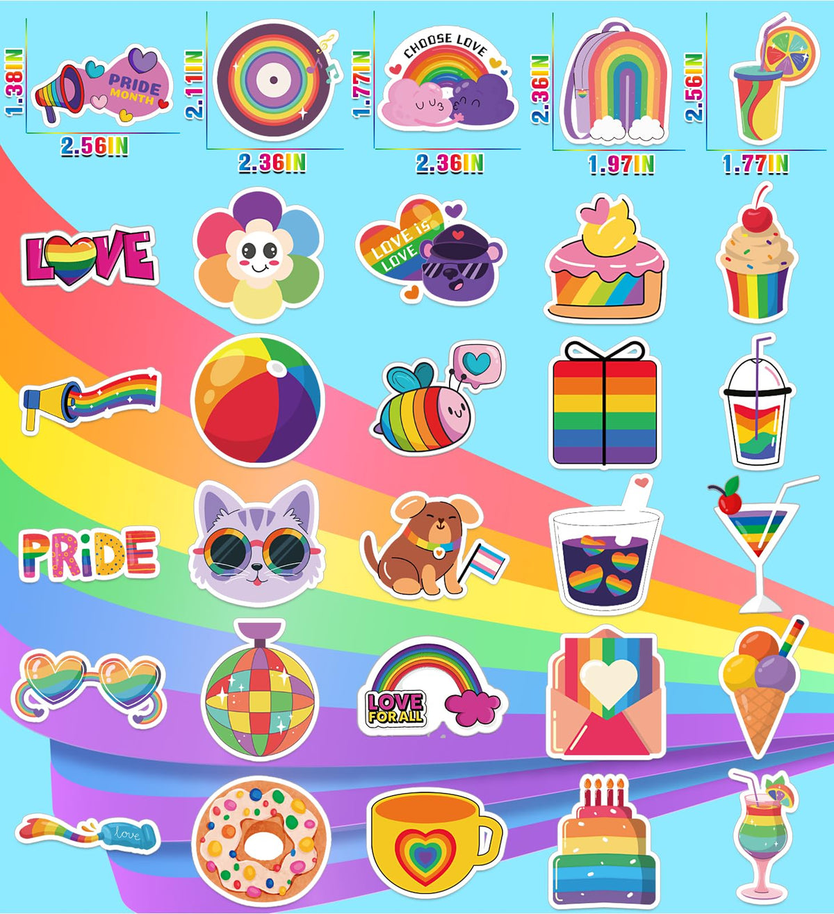 Halloween Party Favors, Halloween Stickers,100PCS Vinyl Waterproof Stickers