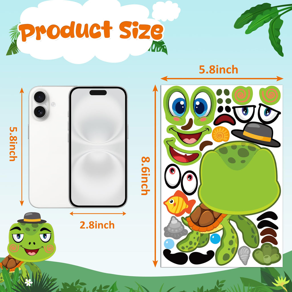 48 Sheets Pumpkin Face Stickers Kids Halloween Party Favors Crafts