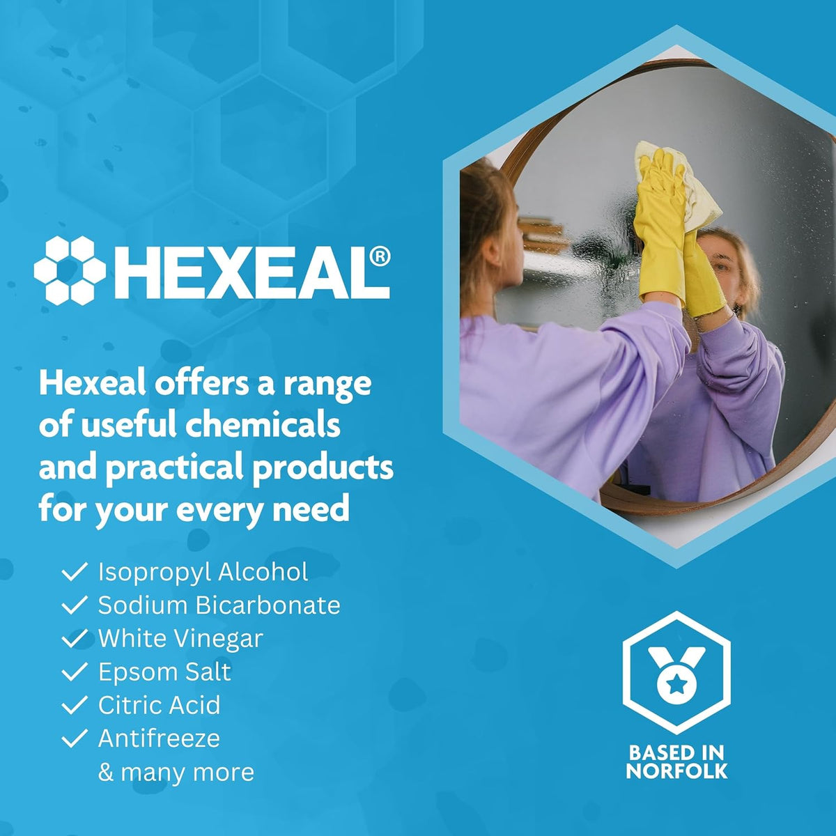 Hexeal Deionised Water 5L - For Steam Irons, Car Batteries & Vehicles