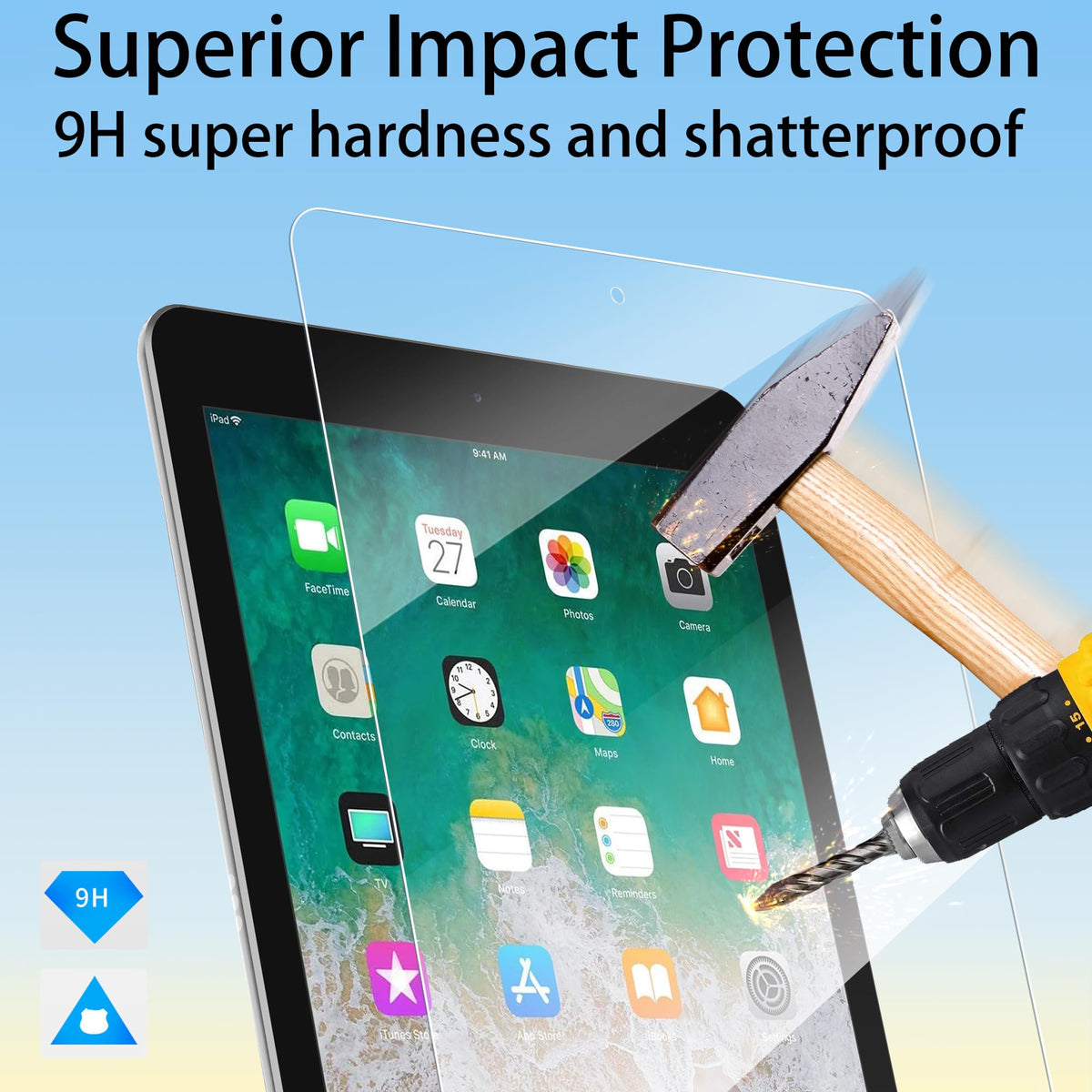 4youquality 2-Pack for iPad (A16) 11th & 10th Generation Screen Protector