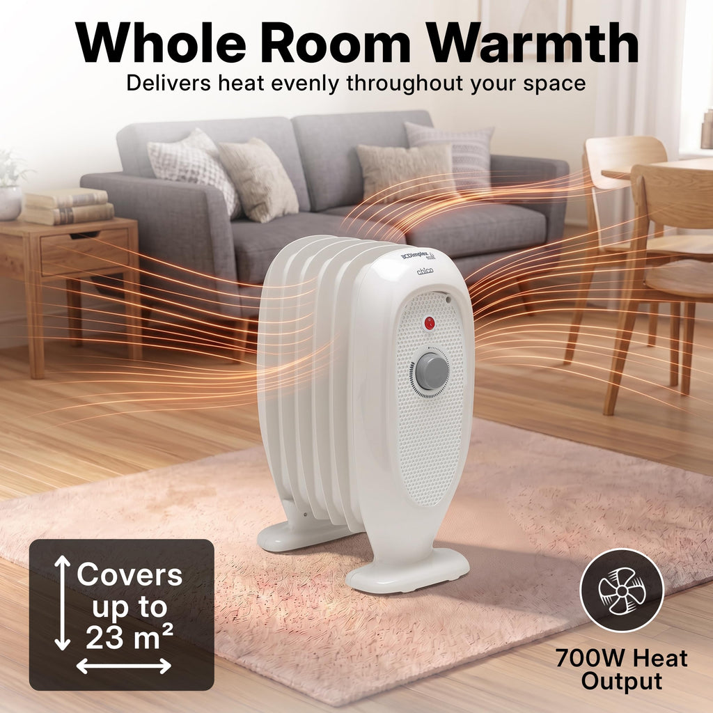 Dimplex ECR20TIE Oil Free Portable Radiator, 2kW Electric Heater, Timer