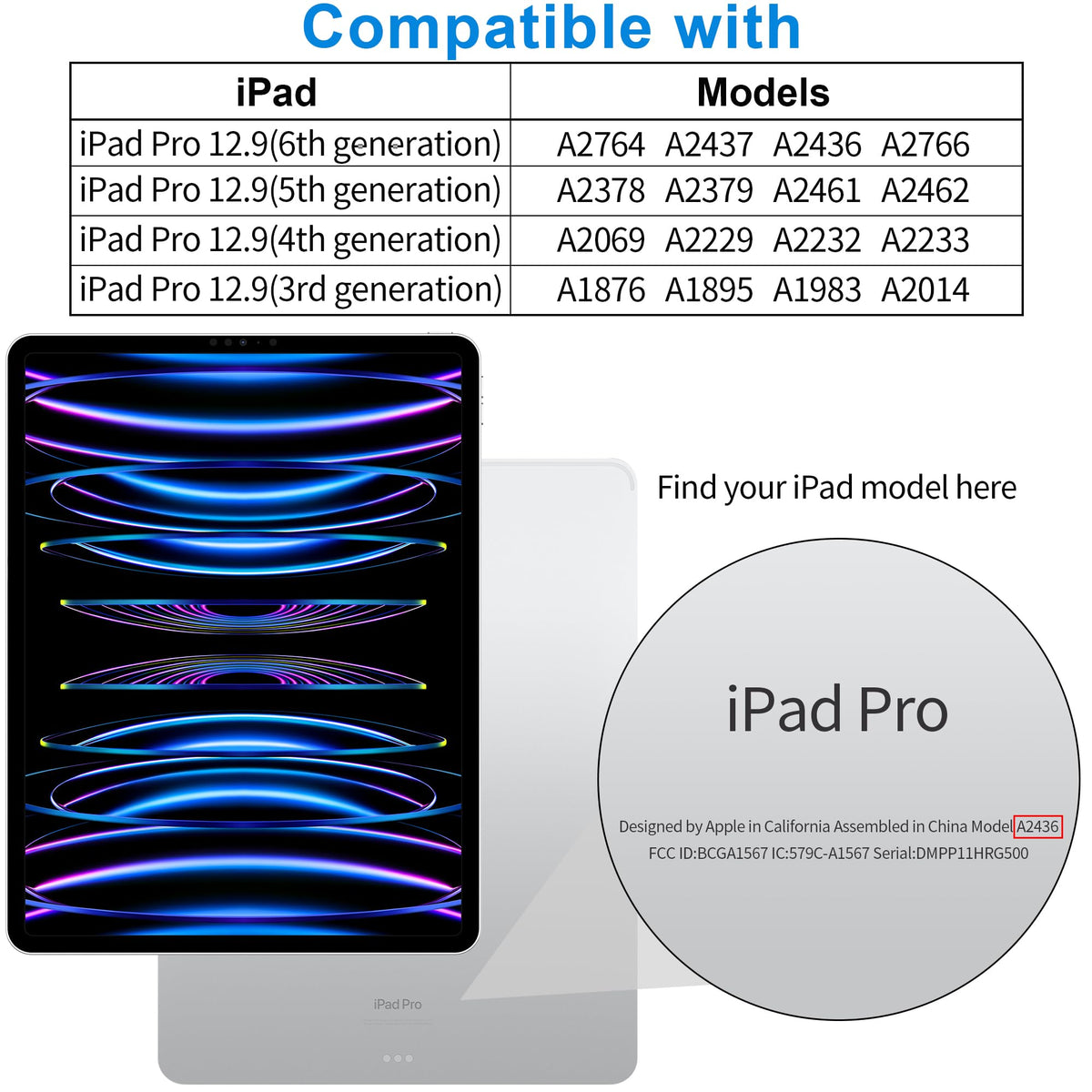 4youquality 2-Pack for iPad Pro 11" & iPad Air 5/4 10.9" Screen Protector