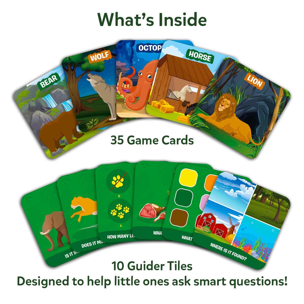 Skillmatics Guess in 10 Game, National Geographic Animals, Stocking Stuffer