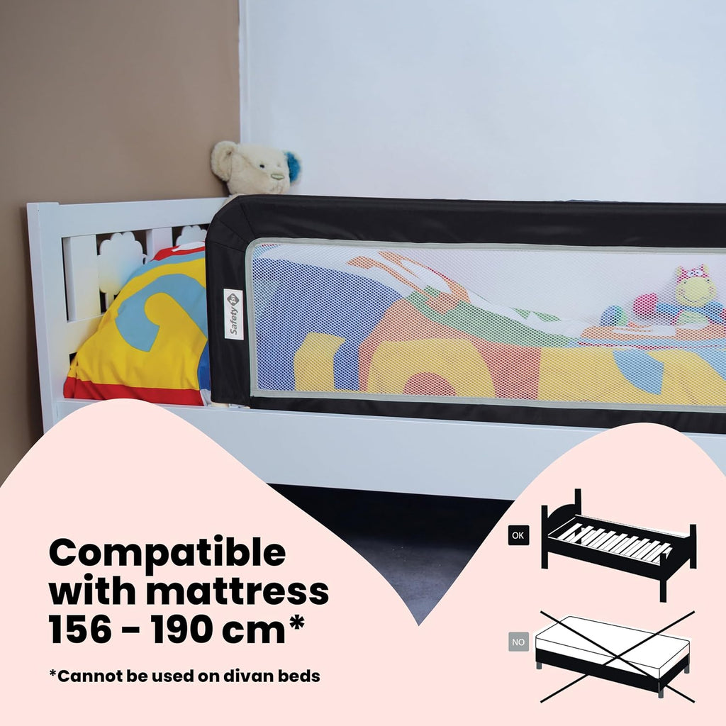 Safety 1st Portable Bed Rail 106 × 42 cm, Dark Grey