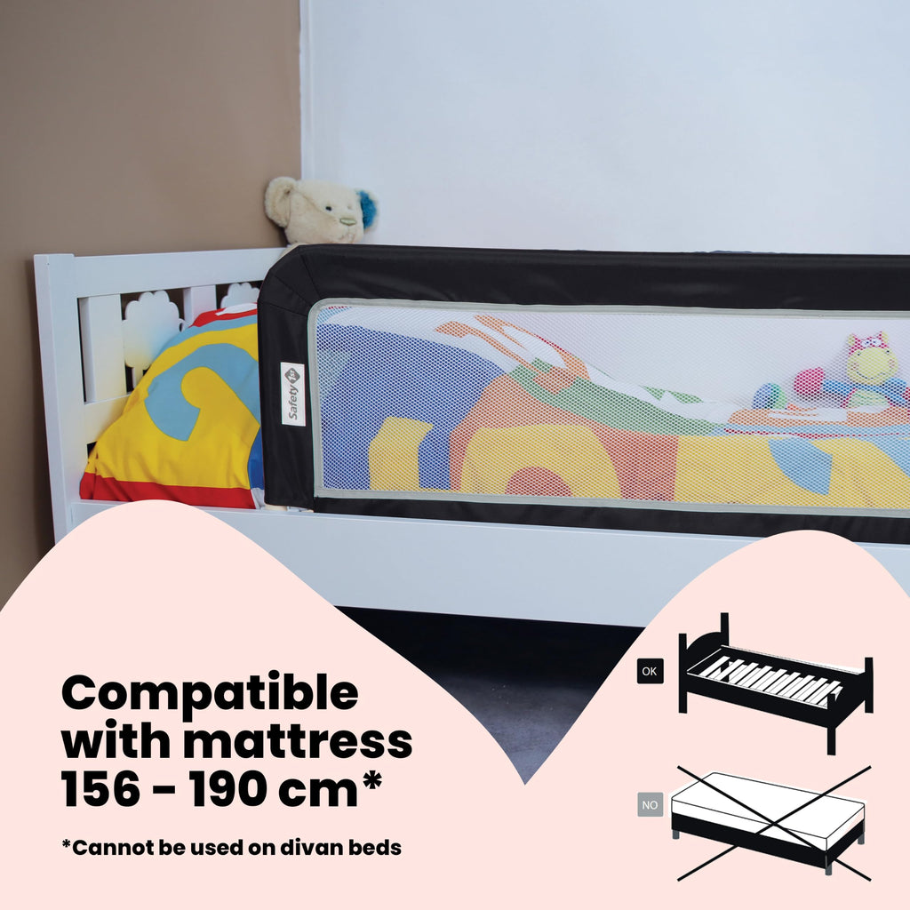 Safety 1st Portable Bed Rail 106 × 42 cm, Dark Grey