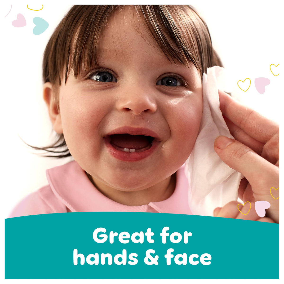 Pampers Sensitive Baby Wipes 24 Packs of 52 Wipes = 1248 Baby Wet Wipes, 2 in 1 Gently Cleans & Protects, 0% plastic in wipes