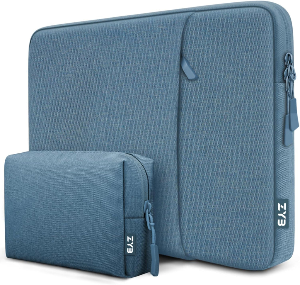 ZYB 16 Inch Laptop Sleeve Case,Shockproof Waterproof Notebook Case 16 Inch for 2021-2026 MacBook Pro 16 M5 M4 M3 M2 M1,16" Laptop Lenovo ThinkBook/IdeaPad HP Dell ASUS Acer Chromebook etc-Haze Blue