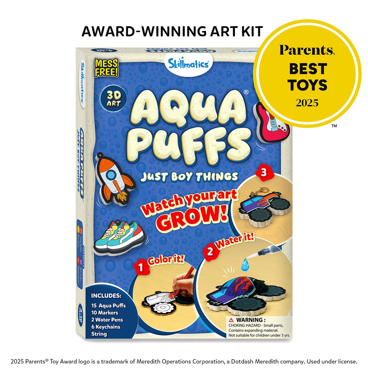 Skillmatics Aqua Puffs Unicorns, Stocking Stuffer for Kids, Paint by Number