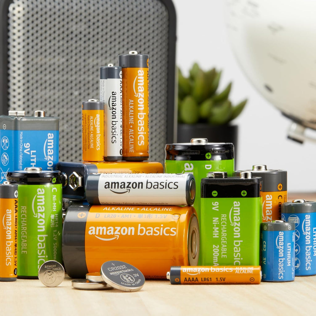 Amazon Basics 6-Pack LR44 Alkaline Button Coin Cell Battery, 1.5 Volt, Long Lasting Power, Mercury-Free,packaging may vary