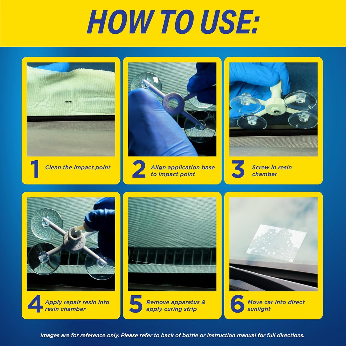 Rain-X Windscreen Cracks/Chips Repair Kit Easy Application - 15min Repair