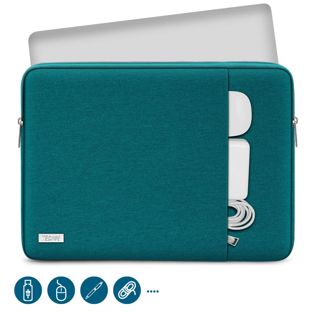 TECOOL 13.3 Inch Laptop Sleeve Protective Laptop Case 13 inch,Teal