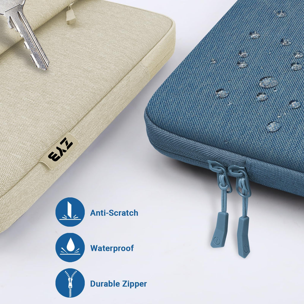 ZYB 16 Inch Laptop Sleeve Case,Shockproof Waterproof Notebook Case 16 Inch for 2021-2026 MacBook Pro 16 M5 M4 M3 M2 M1,16" Laptop Lenovo ThinkBook/IdeaPad HP Dell ASUS Acer Chromebook etc-Haze Blue