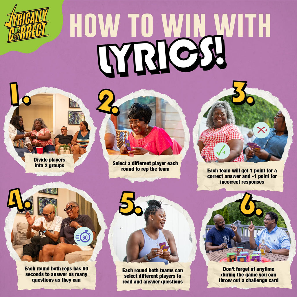 Lyrically Correct '90s & 2000s Pop Edition – Music Trivia Family Card Game