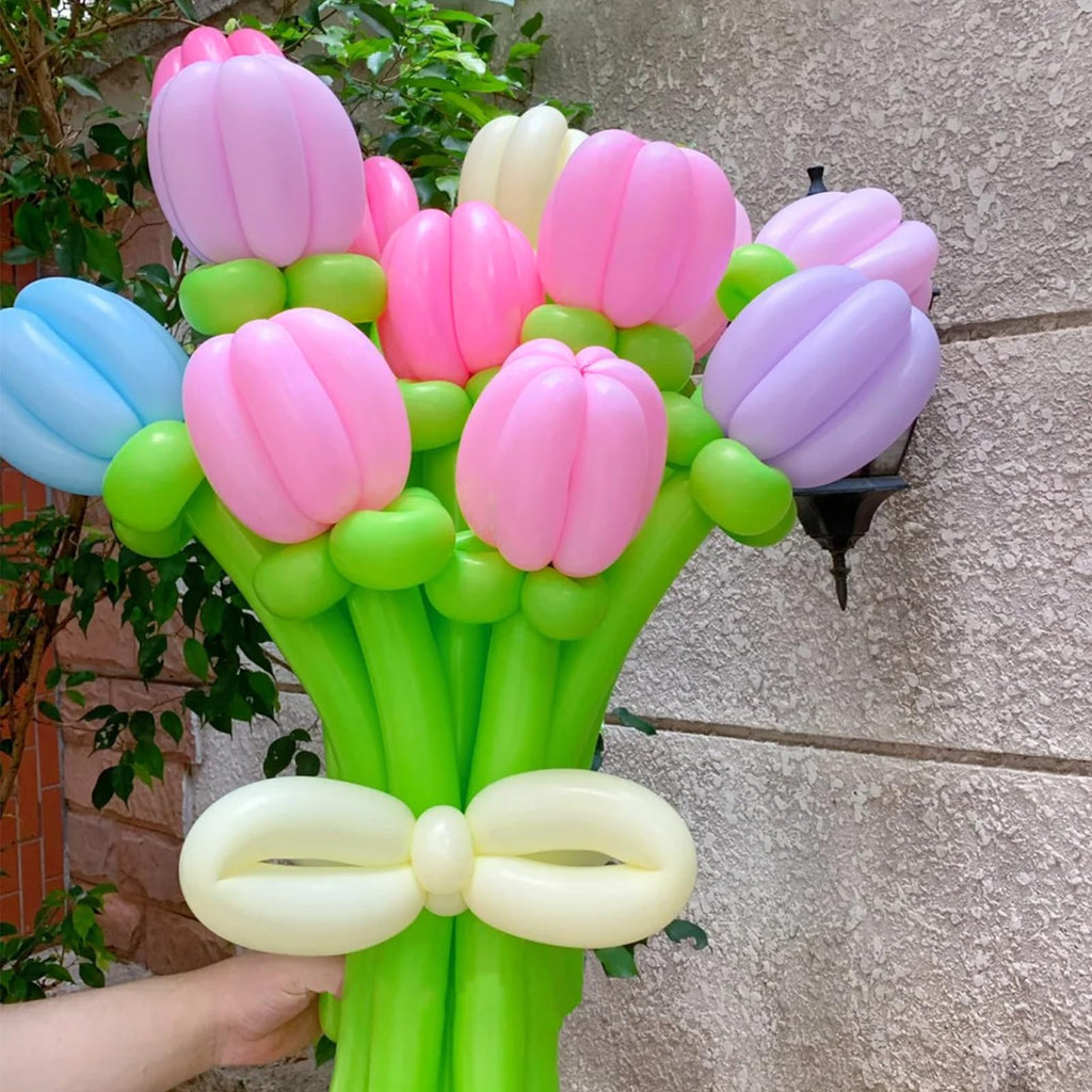 ASIYUHY 260 Balloons Clear Long Balloons 100 Pack Twisting Animal Balloon