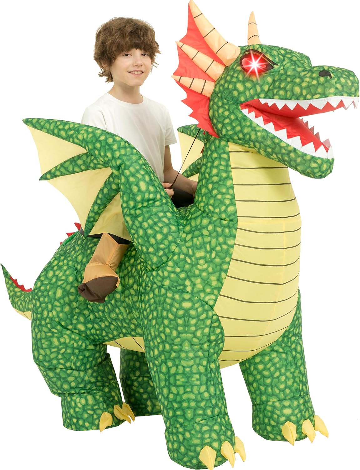 Inflatable Dinosaur Costume for Kids,Blow Up Halloween T Rex Suit