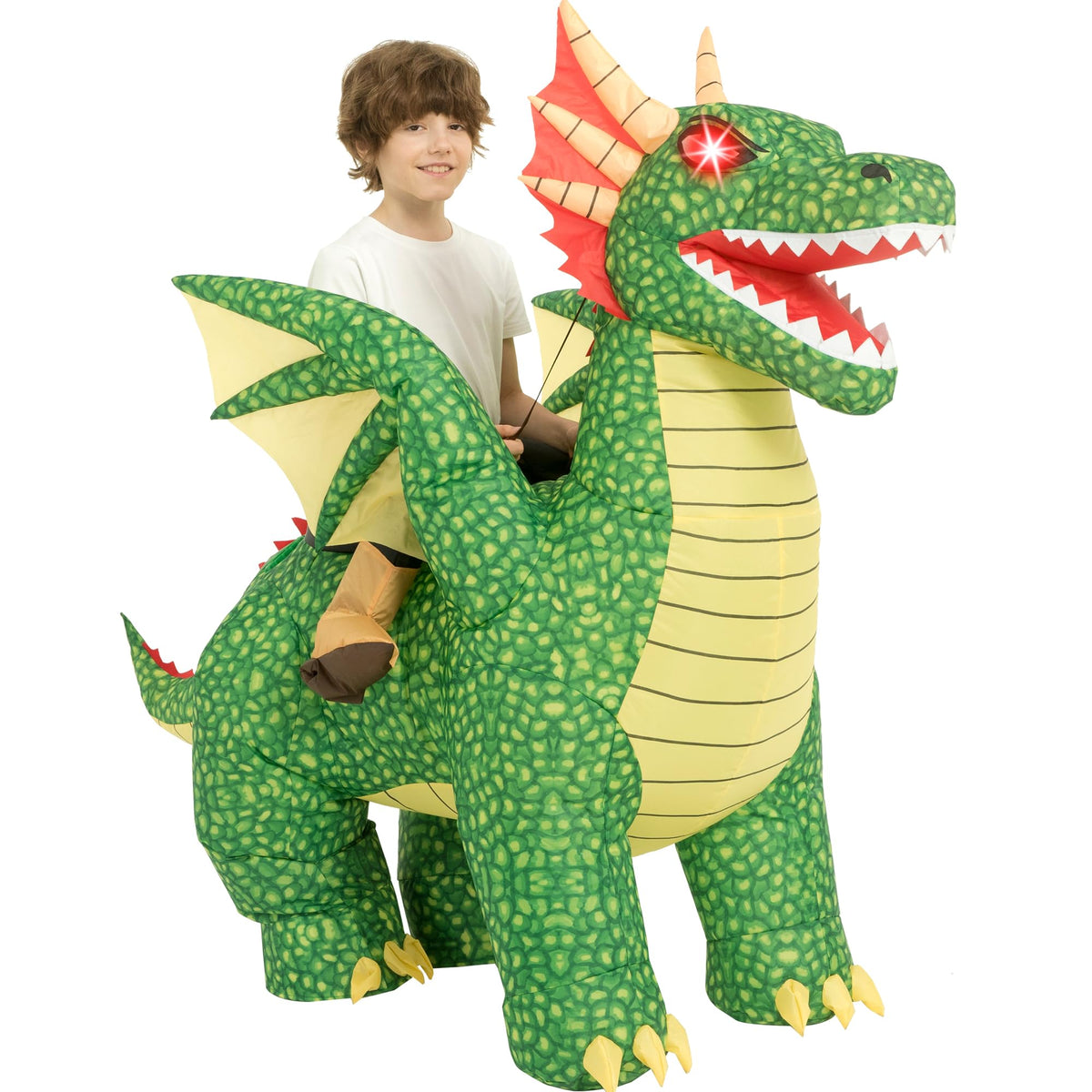 Inflatable Dinosaur Costume for Kids,Blow Up Halloween T Rex Suit