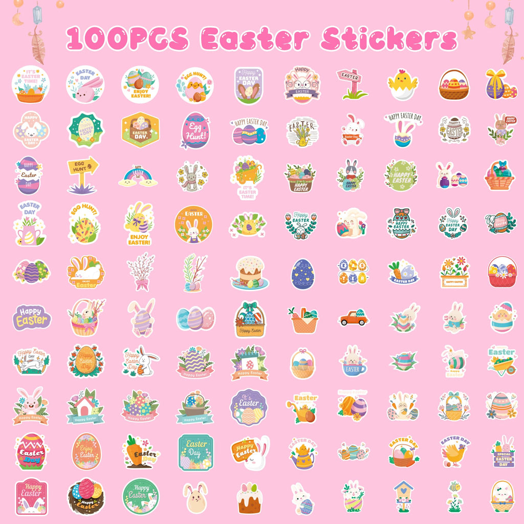 Stickers for Kids - 100 PCS Cute Animal Stickers | Water Bottle Scrapbook Stickers for Toddlers - Stocking Stuffers Party Supplies Favors Teacher Prizes Rewards Gifts for Teens Classroom