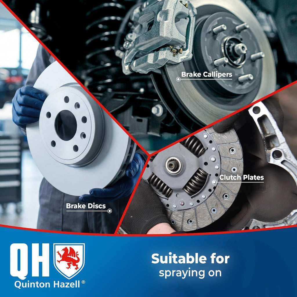 Quinton Hazell Brake Cleaner Spray 600 ml (Pack of 6) - QH6 Brake, Clutch & Parts Cleaner, Fast Drying Formula Removes Grease, Oil & Dirt, Stops Brake Squeal & Clutch Slip