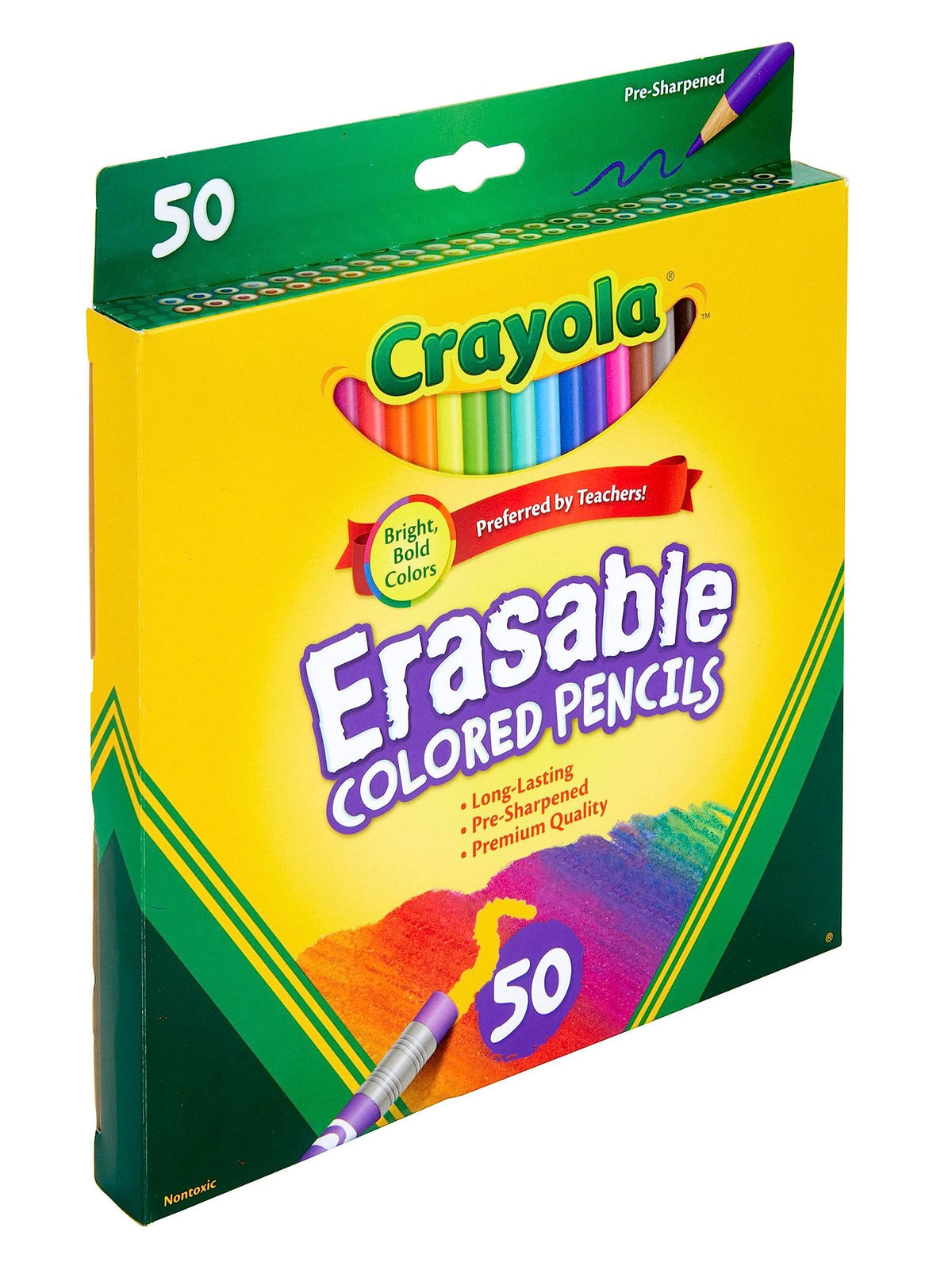Crayola Erasable Colored Pencils for Kids, 24ct Drawing Coloring Pencils