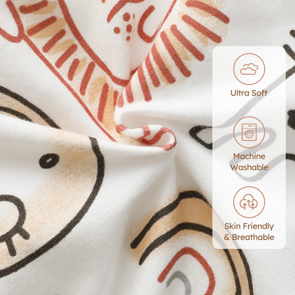 Yoofoss Baby Sleeping Bag 3.0 TOG - 6-12 Months Winter Sleeping Bag Baby with Removable Long Sleeves 100% Organic Cotton Sleep Sack Newborn Infant Toddler Giraffe