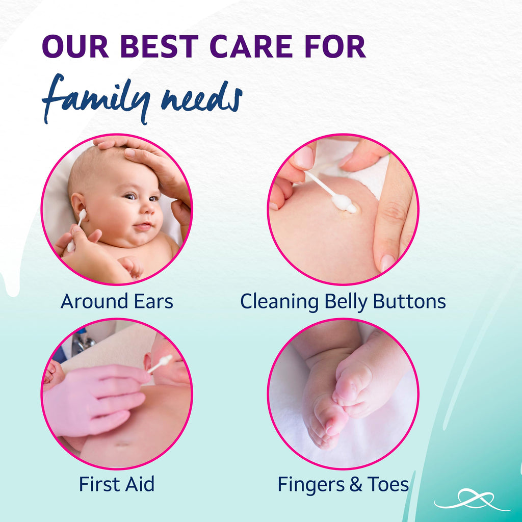 Lil-Lets Baby Cotton Wool Oval Pads, Certified Organic, 100% Pure Cotton Wool, Soft and Absorbent, Gentle on Baby's Delicate Skin, Dermatologically Tested, Ideal for Newborns, Pack of 50 Oval Pads