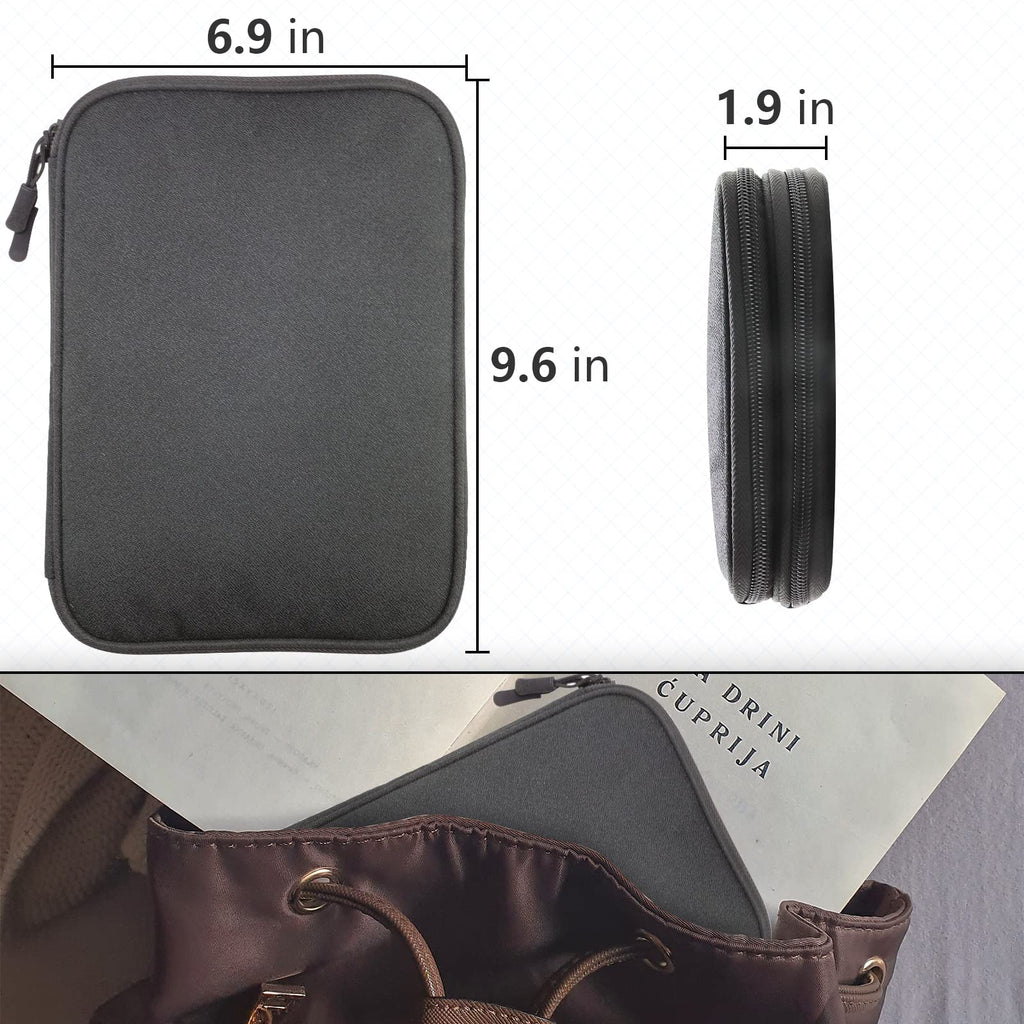 Teskyer Travel Cable Organiser Bag, Travel Essential, Black