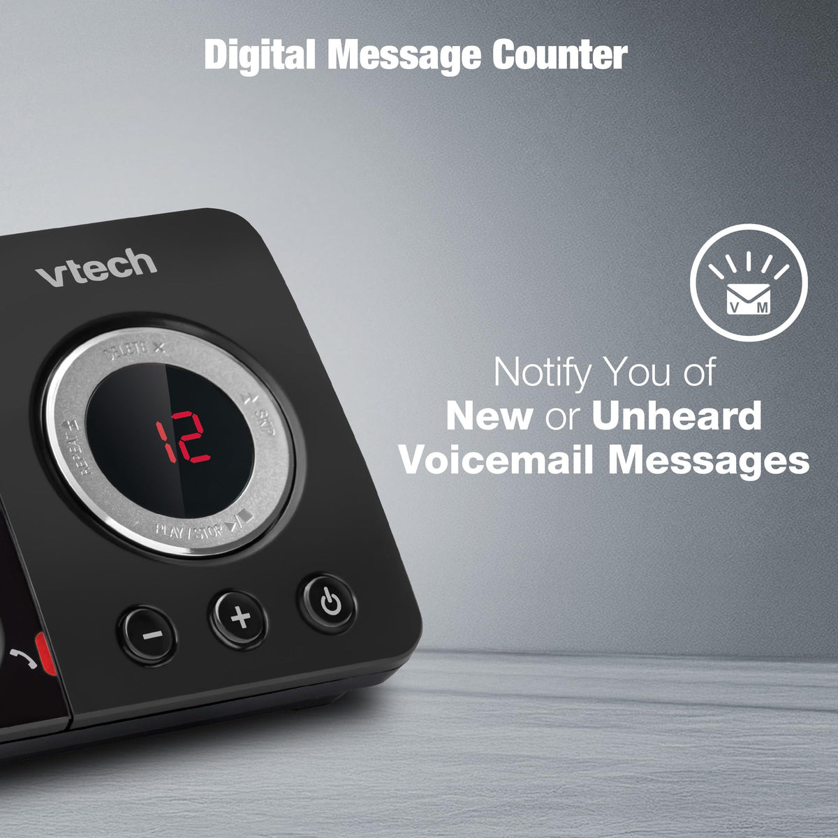 VTech EA5053 DECT Cordless Phone with Answering Machine,Nuisance Call Blocker, Volume Booster, Easy-to-Read Backlit Display, 18 Hours Talk-time, Handsfree Speakerphone, 4-Handset