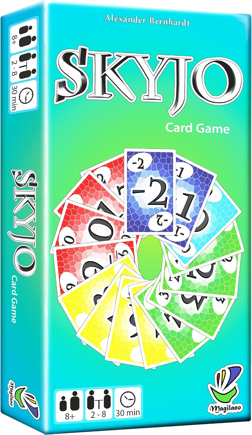 magilano SKYJO, Fun Card Game for Young and Least Young, Fun Game Parties in The Circle of Friends and Family.