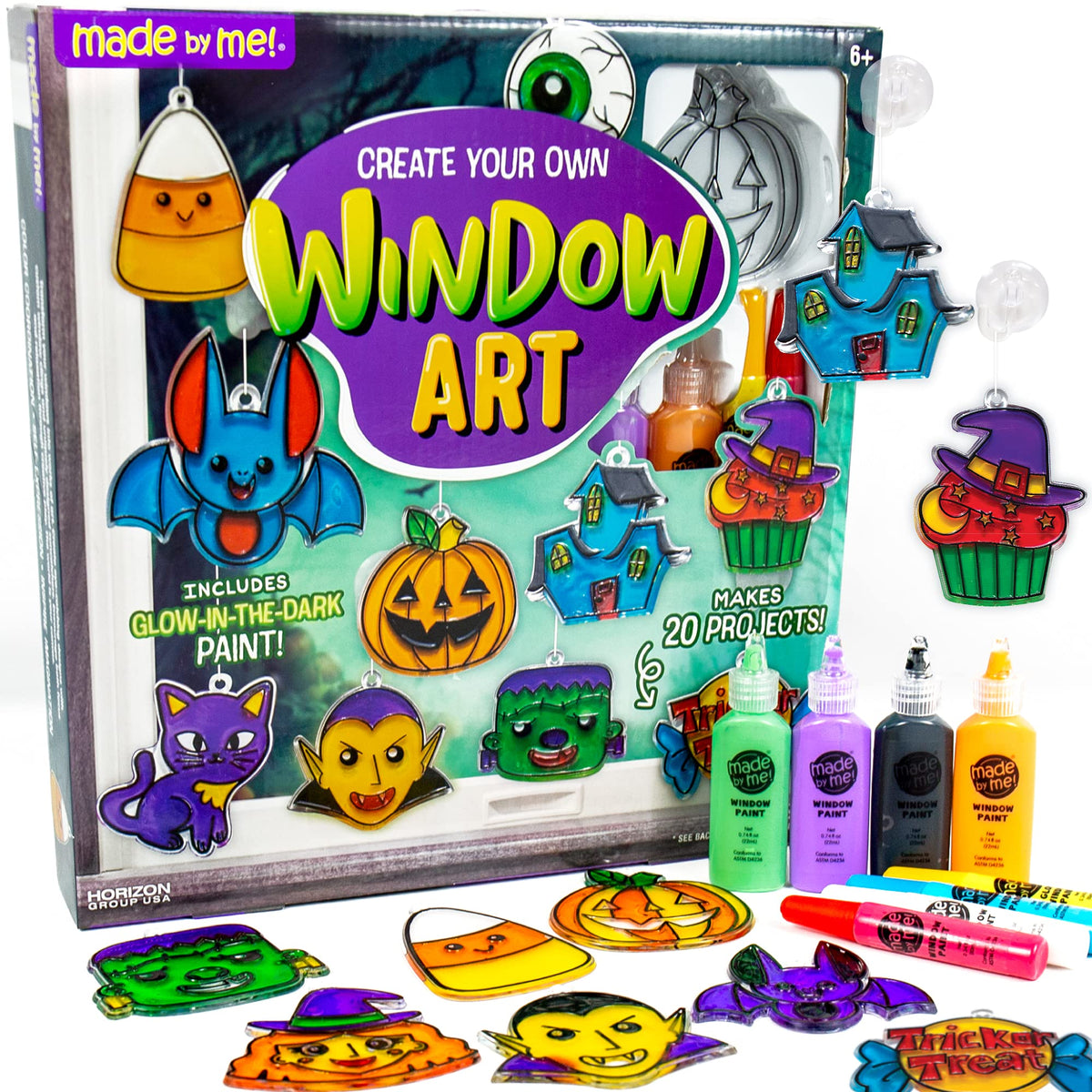 Made By Me Create Your Own Window Art Kit, Suncatchers, Makes 20+ Projects