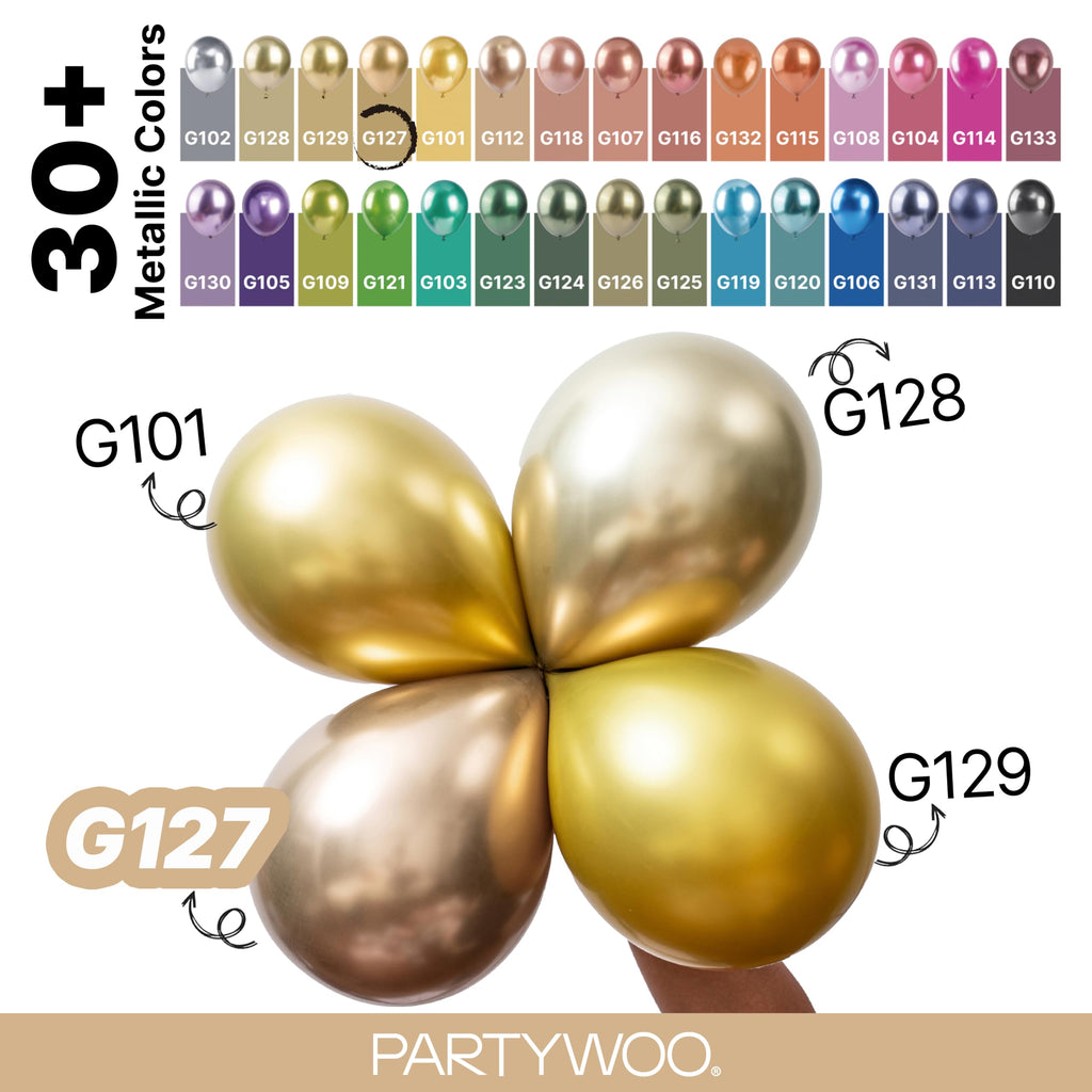 PartyWoo Light Blue Balloons 101pcs Baby Pastel Sky Aqua Blue Color 12 Inch